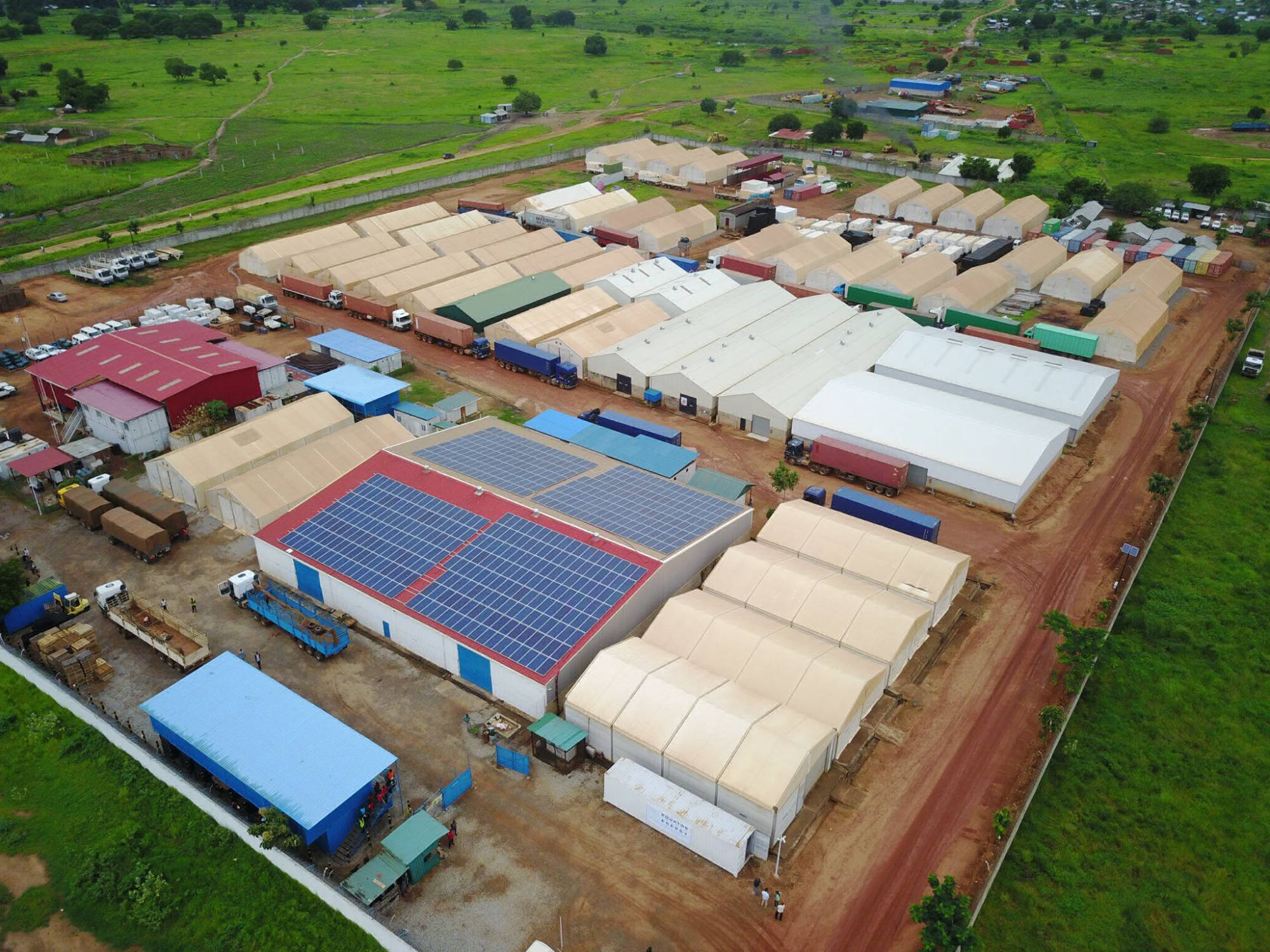 160 kW + 160 kWh off-grid plant at a logistics base | South Sudan